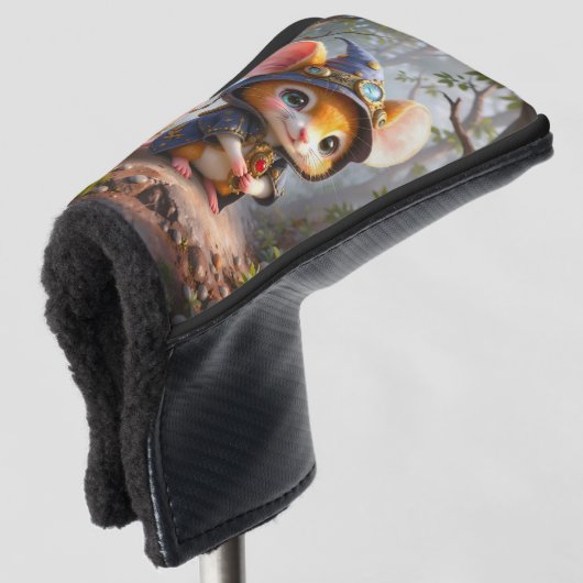 Maanverlichte Bewaarder van Kleine Wonderen. Golfheadcover (3/4 voorkant)