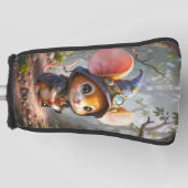 Maanverlichte Bewaarder van Kleine Wonderen. Golfheadcover (Voorkant)