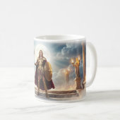 Maanverlichte Bewaker van de Marmeren Tempel Mok (Voorkant rechts)