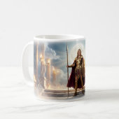 Maanverlichte Bewaker van de Marmeren Tempel Mok (Voorkant links)