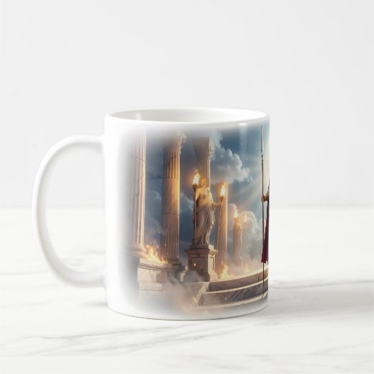 Maanverlichte Bewaker van de Marmeren Tempel Mok (Links)