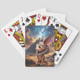 Maanverlichte Bewaker van de Oude Zandduinen. Pokerkaarten