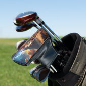 Maanverlichte Bewaker van de Oude Zandgronden. Golfheadcover (Insitu)