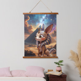 Maanverlichte Bewaker van de Oude Zandgronden. Hangend Wandkleed