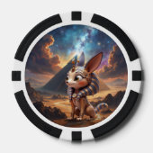 Maanverlichte Bewaker van de Oude Zandgronden. Poker Chips (Voorkant)