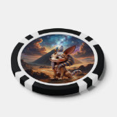 Maanverlichte Bewaker van de Oude Zandgronden. Poker Chips (Enkel)