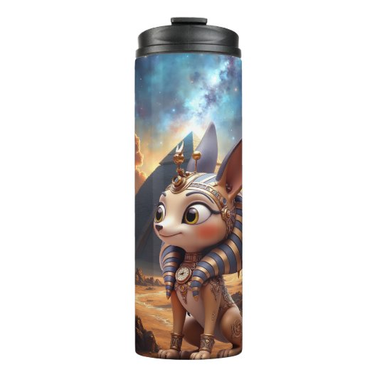 Maanverlichte Bewaker van de Oude Zandgronden. Thermosbeker (Voorkant)