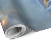 Maanverlichte Bewaker van de Saffieren Sluier. Cadeaupapier (Rol Hoek)