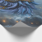 Maanverlichte Bewaker van de Saffieren Sluier. Cadeaupapier (Hoek)