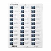 Maanverlichte Bewaker van de Saffieren Sluier.  Etiket (Full Sheet)