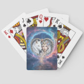 Maanverlichte Bewaker van het Eeuwige Hart.  Pokerkaarten (Achterkant)