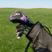 Maanverlichte Bewakers – Kosmische leeuw. Golfheadcover (Insitu)