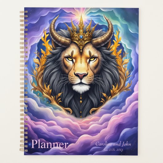 Maanverlichte Bewakers – Kosmische leeuw. Planner (Voorkant)