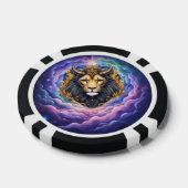 Maanverlichte Bewakers – Kosmische leeuw. Poker Chips (Enkel)