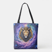 Maanverlichte Bewakers – Kosmische leeuw. Tote Bag (Achterkant)