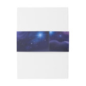 Maanverlichte Bewakers – Kosmische leeuw.  Uitnodigingen Wikkel (Achterkant Voorbeeld)