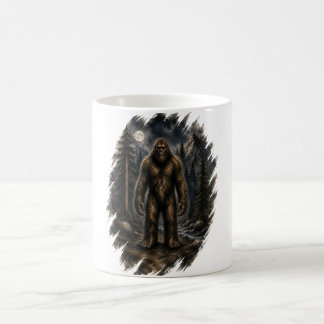 Maanverlichte Bigfoot Waterverf Bos Cryptid  Koffiemok