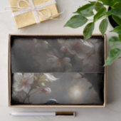 Maanverlichte Blauwe Vogel Bloesem Decoupage Tissuepapier (Geschenk)