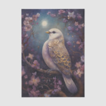 Maanverlichte bloemenvogel