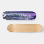 Maanverlichte bomen van schaduwen persoonlijk skateboard (Horizontaal)