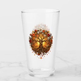 Maanverlichte Boom van de Gloeiende Eeuwigheid Glas