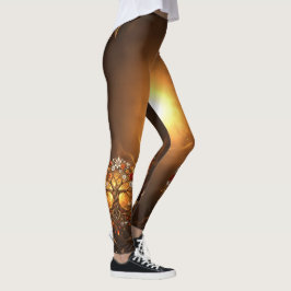 Maanverlichte Boom van de Gloeiende Eeuwigheid Leggings