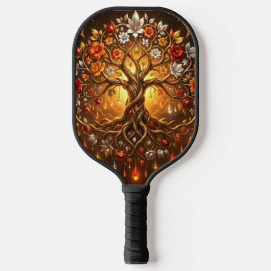 Maanverlichte Boom van de Gloeiende Eeuwigheid Pickleball Paddle (Voorkant)
