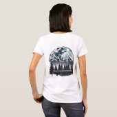 Maanverlichte Bos Berg Dromen T-Shirt (Achterkant volledig)