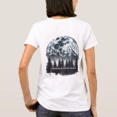 Maanverlichte Bos Berg Dromen T-Shirt (Achterkant)