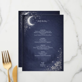 Maanverlichte Bos Hemelse Bos Bruiloft Feest Menu