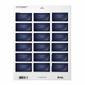 Maanverlichte Bos Hemelse Bosbruiloft Envelope Etiket (Full Sheet)