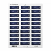Maanverlichte Bos Hemelse Bosbruiloft Envelope Etiket (Full Sheet)