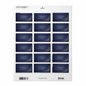 Maanverlichte Bos Hemelse Bosbruiloft Envelope Etiket (Full Sheet)