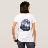 Maanverlichte Bos Toppen T-Shirt (Achterkant volledig)