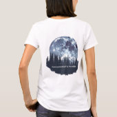 Maanverlichte Bos Toppen T-Shirt (Achterkant)