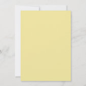 Maanverlichte Boter Gele Blad Bruiloft Kaart (Achterkant)