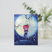 maanverlichte buitenbeentje briefkaart (Staand voorkant)