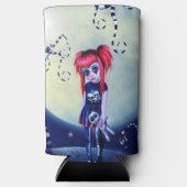 maanverlichte buitenbeentje seltzer blikjeskoeler (Voorkant)