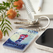 maanverlichte buitenbeentje sleutelhanger (Voorkant Rechts)