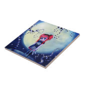 maanverlichte buitenbeentje tegeltje (Zijkant)