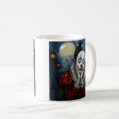 maanverlichte clown koffiemok (Voorkant rechts)