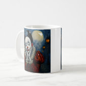 maanverlichte clown koffiemok (Voorkant links)