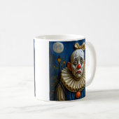 maanverlichte clown koffiemok (Voorkant rechts)