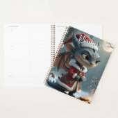 Maanverlichte Cookiebandiet – De Grijze Kerstmisdr Planner (Display)