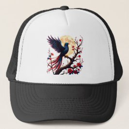 Maanverlichte Crimsonwing – mystische fantasievoge Trucker Pet