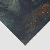 Maanverlichte decoupage voor het herfstpad tissuepapier (Detail)