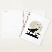 Maanverlichte dinosaurus hondenkerkhof silhouet sh planner (Display)