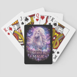 Maanverlichte Eenhoorn Dromen Pokerkaarten