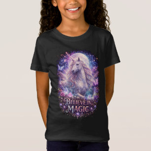 Maanverlichte Eenhoorn Dromen T-shirt