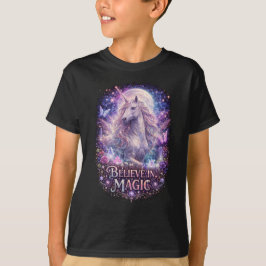 Maanverlichte Eenhoorn Dromen T-shirt